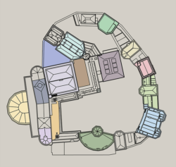 Lancaster castle map